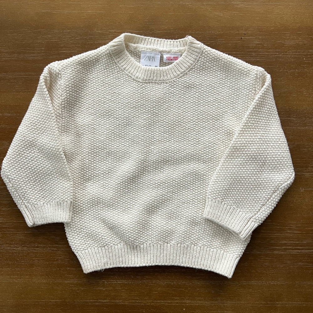 Zara knit sweater NWT. 12-18 months